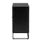 Baxton Studio Declan MidCentury Modern Espresso Brown Finished Wood and Natural Rattan 2Door Storage Cabinet 221-12472-ZORO - alternate 3